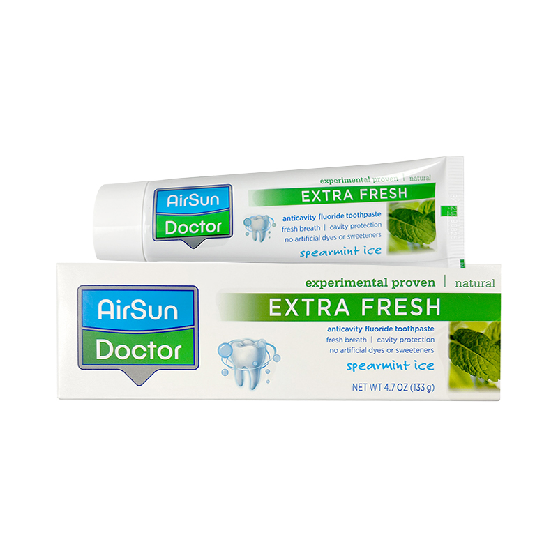 AirSun Doctor Extra Fresh Activity Fluoride Toothpaste,No artificial dyes or sweeteners